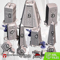 Sc-Fi Alien Scatter Terrain Artifacts for Wargaming