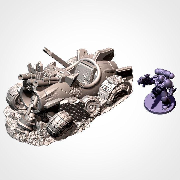 SC-FI Space Orc Crashed Vehicles