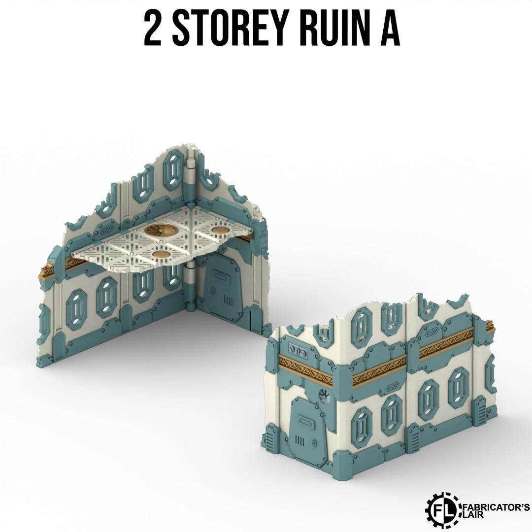 11th EDITION full table Foldable Space Dwarf core Terrain set  *PHYSICAL PRINTS*