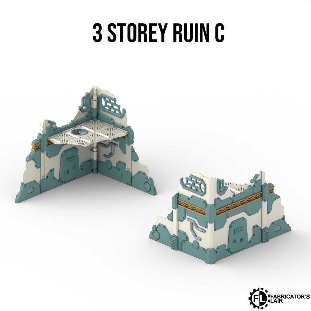11th EDITION full table Foldable Space Dwarf core Terrain set  *PHYSICAL PRINTS*
