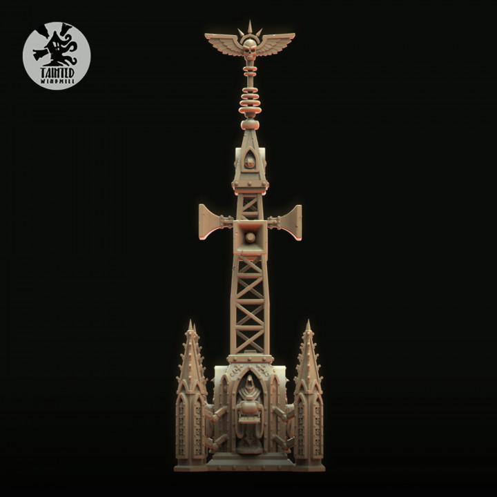 Modular Gothic Antenna Control Point Terrain | Gothic Industrial Sci-Fi Wargaming Scenery