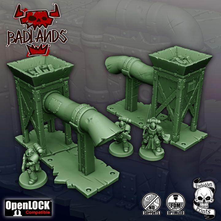 11th EDITION ready Badlands Terrain set  *PHYSICAL PRINTS*