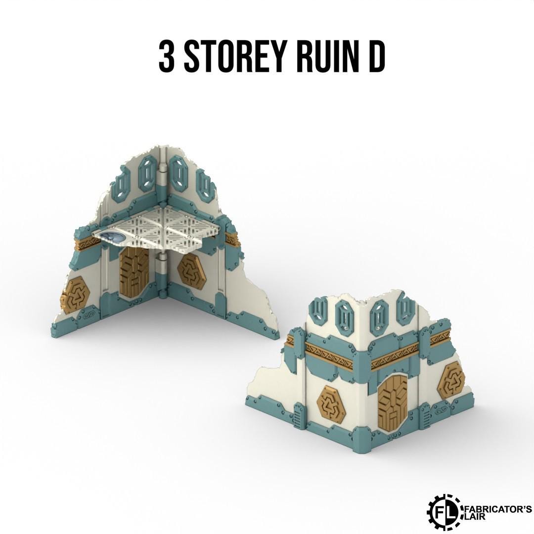 11th EDITION full table Foldable Space Dwarf core Terrain set  *PHYSICAL PRINTS*