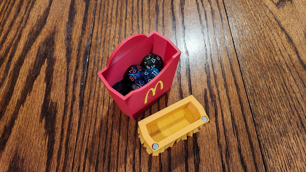 Big Mac Inspired Deck Box with Token Box and Divider | 3D Printed MTG Commander Deck Box | TCG Card Storage & Gaming Accessory