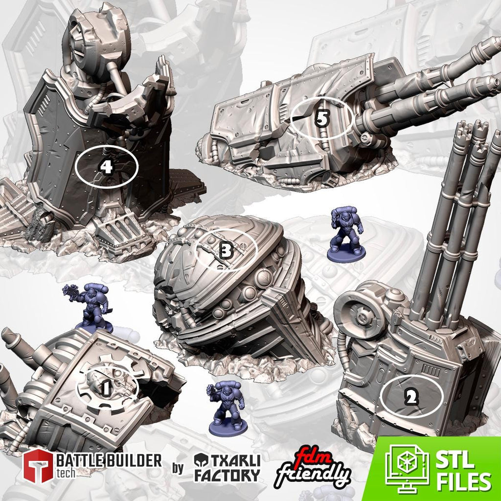 SC-FI Crashed Titan for Wargaming