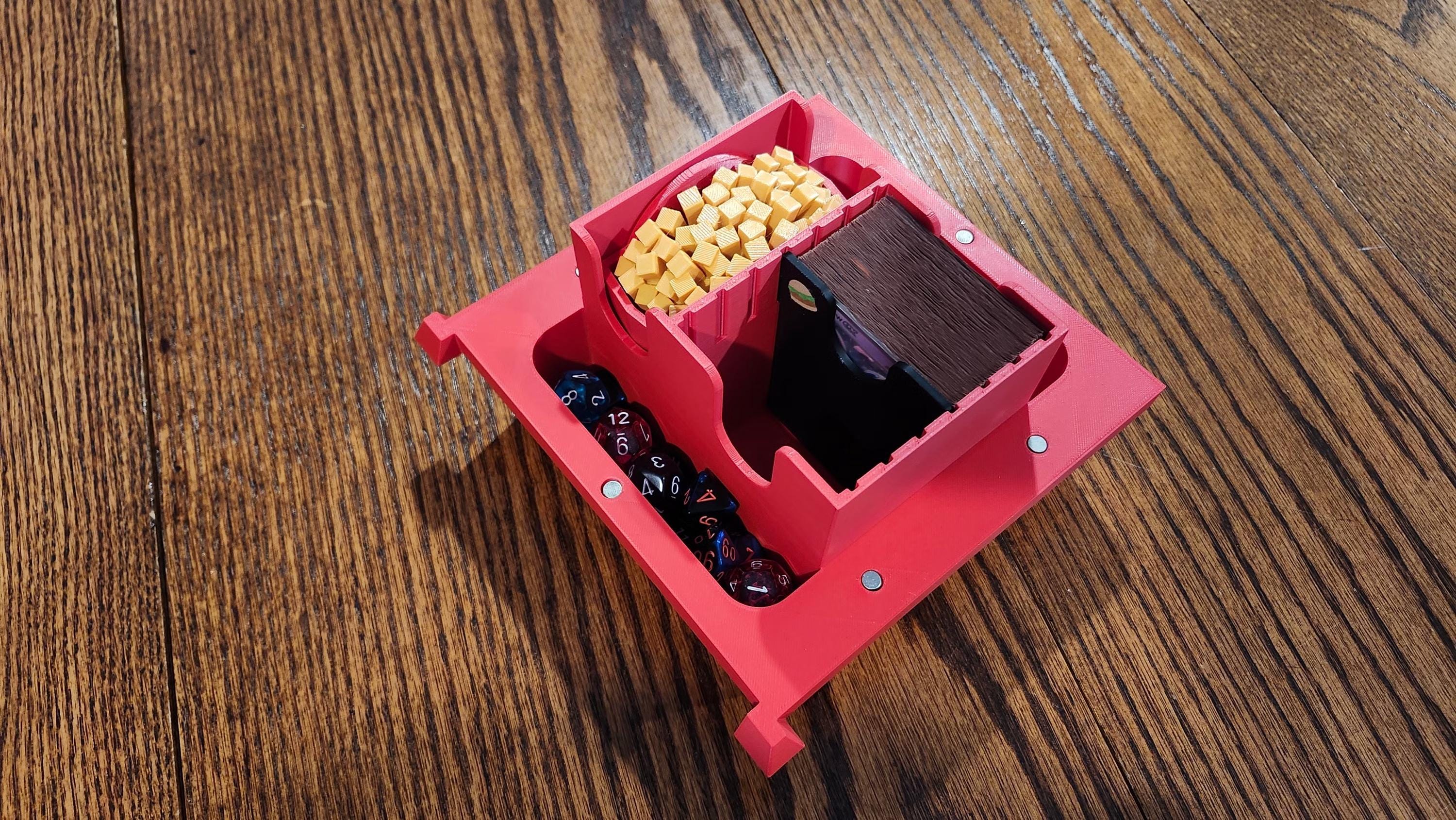 Big Mac Inspired Deck Box with Token Box and Divider | 3D Printed MTG Commander Deck Box | TCG Card Storage & Gaming Accessory