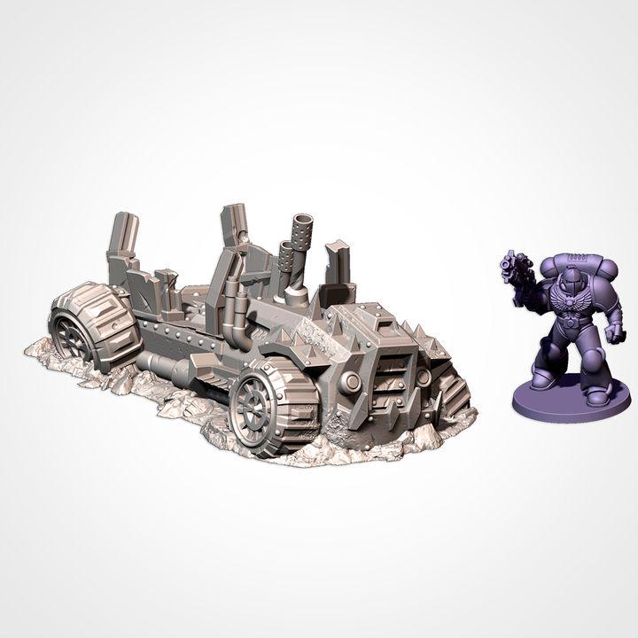 SC-FI Space Orc Crashed Vehicles