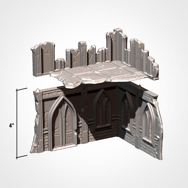 11th EDITION ready  Abandoned City Terrain set  *PHYSICAL PRINTS*