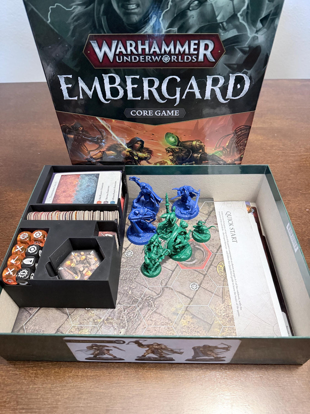 Underworlds embergard-Compatible Organizer Insert – Sleeved Deck Storage (With & Without Mini Slots)