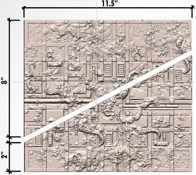 11th EDITION Infected Ruins Terrain Layouts *PHYSICAL PRINTS*
