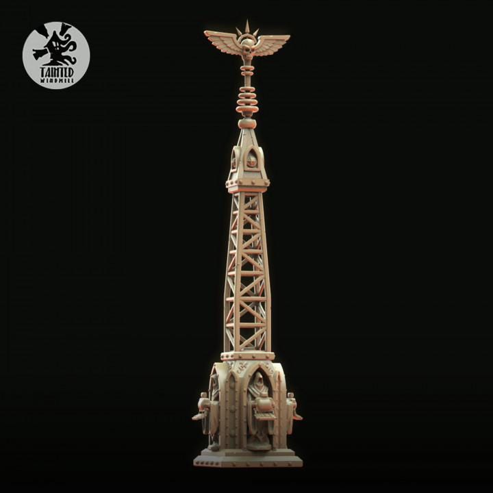 Modular Gothic Antenna Control Point Terrain | Gothic Industrial Sci-Fi Wargaming Scenery