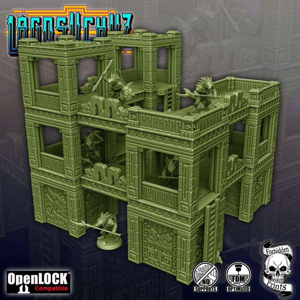 Jungle Ruins Terrain Set, Lagosuchuz, D&D Miniatures, Fantasy Wargaming Terrain
