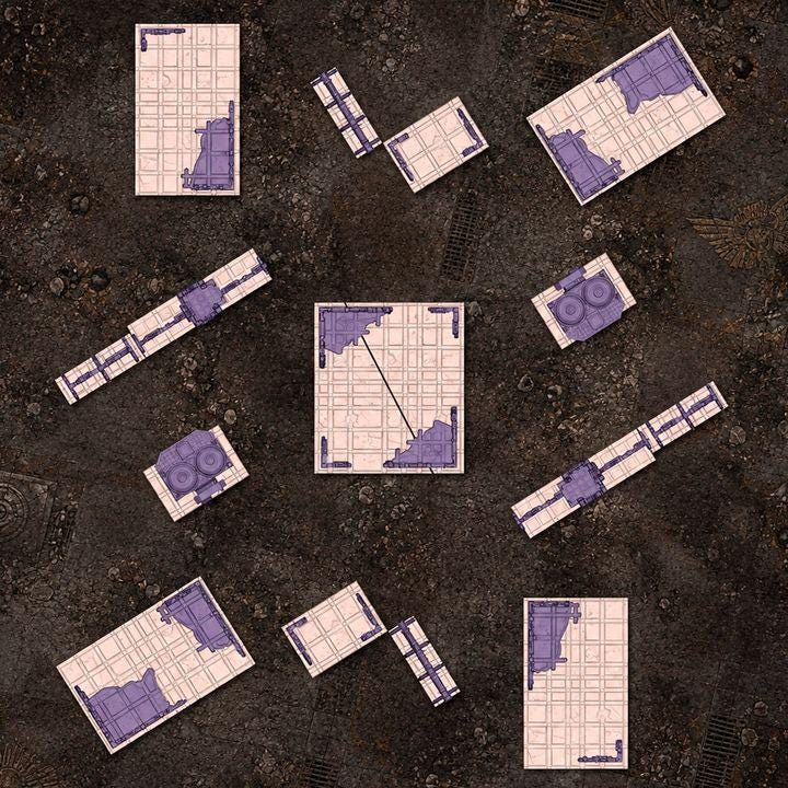 11th EDITION ready  Abandoned City Terrain set  *PHYSICAL PRINTS*