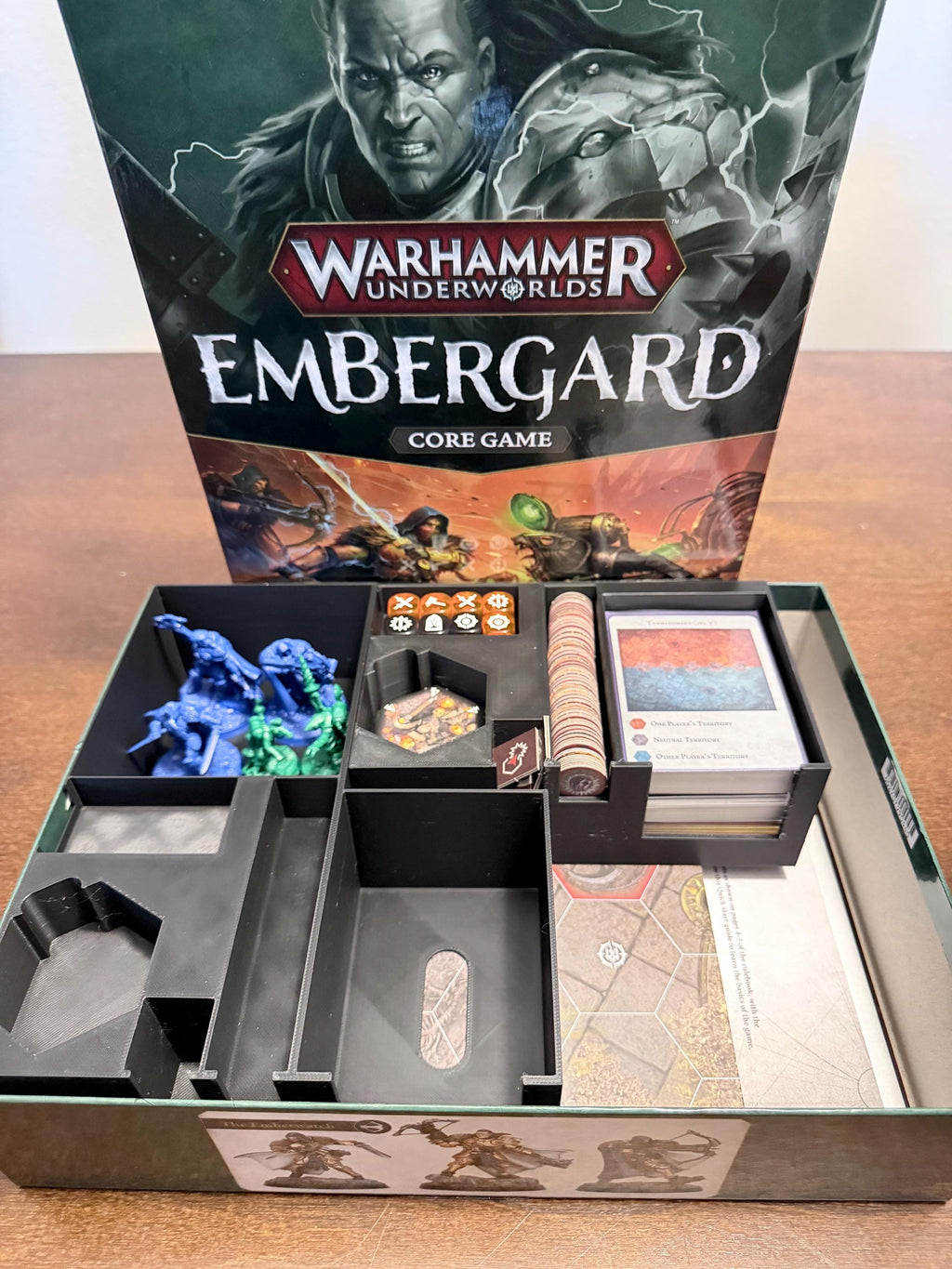Underworlds embergard-Compatible Organizer Insert – Sleeved Deck Storage (With & Without Mini Slots)