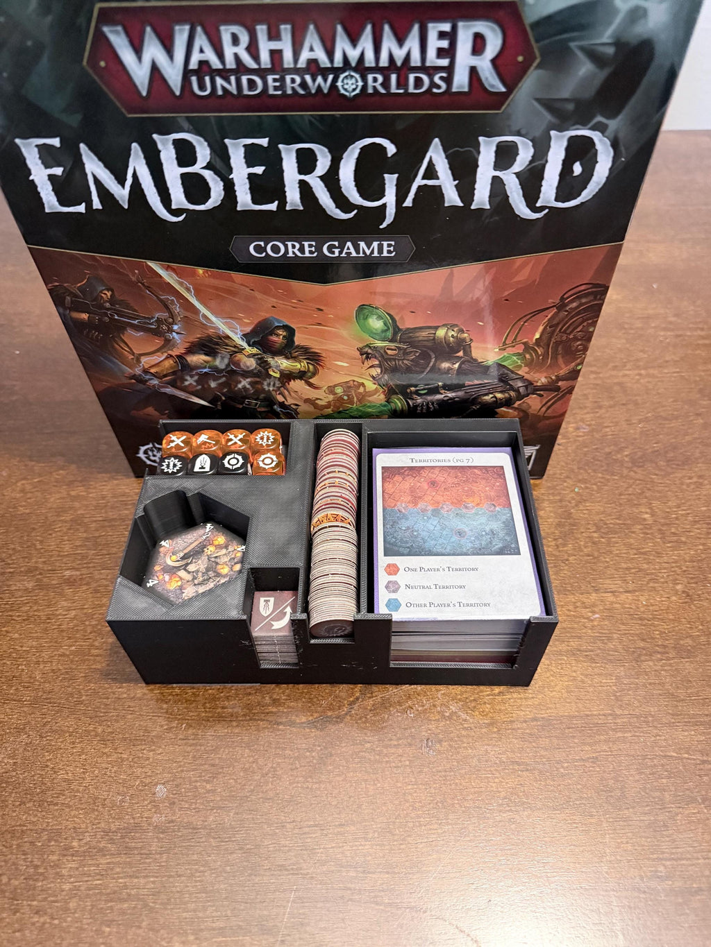 Underworlds embergard-Compatible Organizer Insert – Sleeved Deck Storage (With & Without Mini Slots)