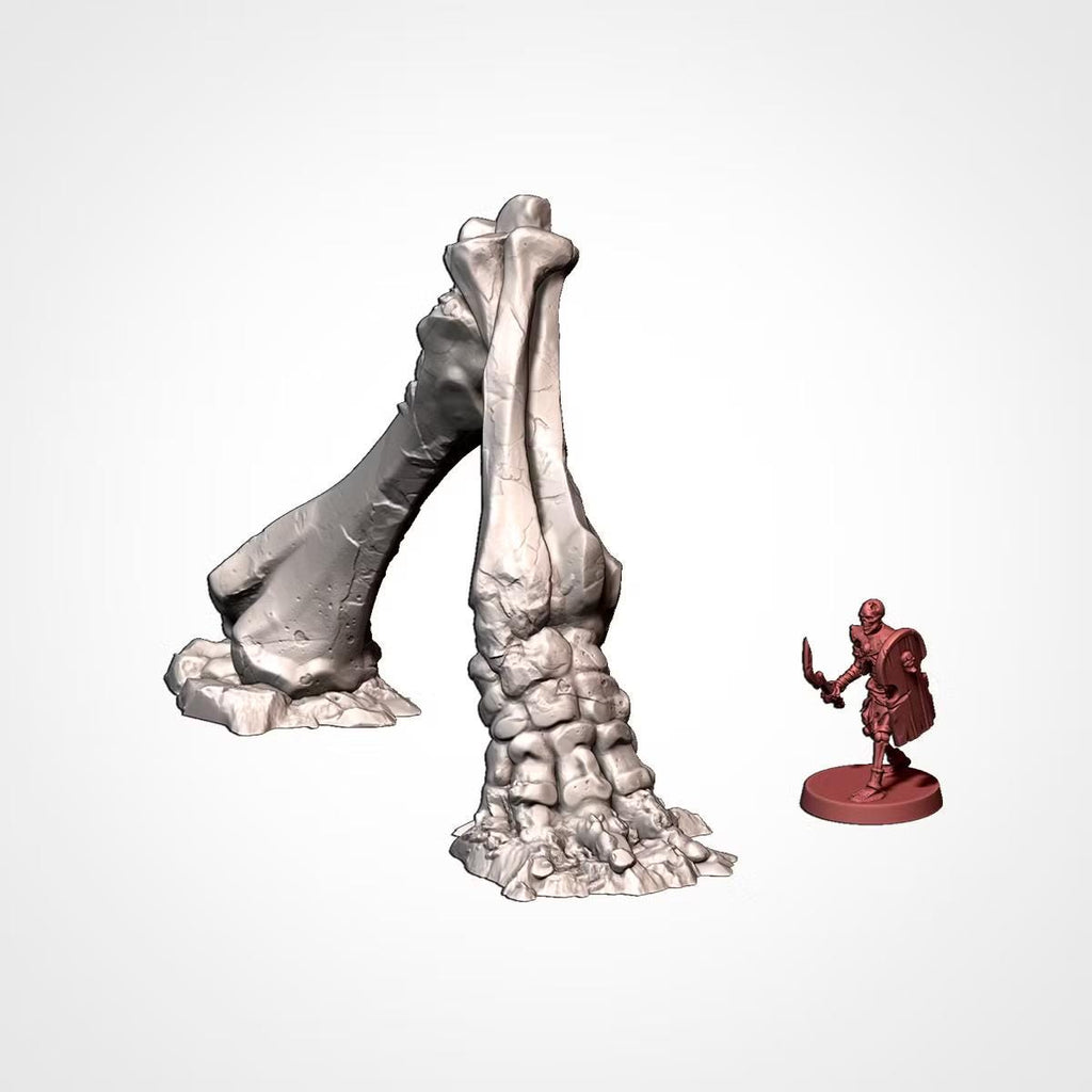 Giant Bone Graveyard Terrain | 28mm 32mm Wargaming | Monster Skeleton & Skull Scenery | 3D Printed Tabletop Terrain