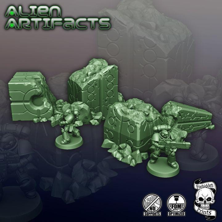 Sc-Fi Alien Artifacts for Wargaming