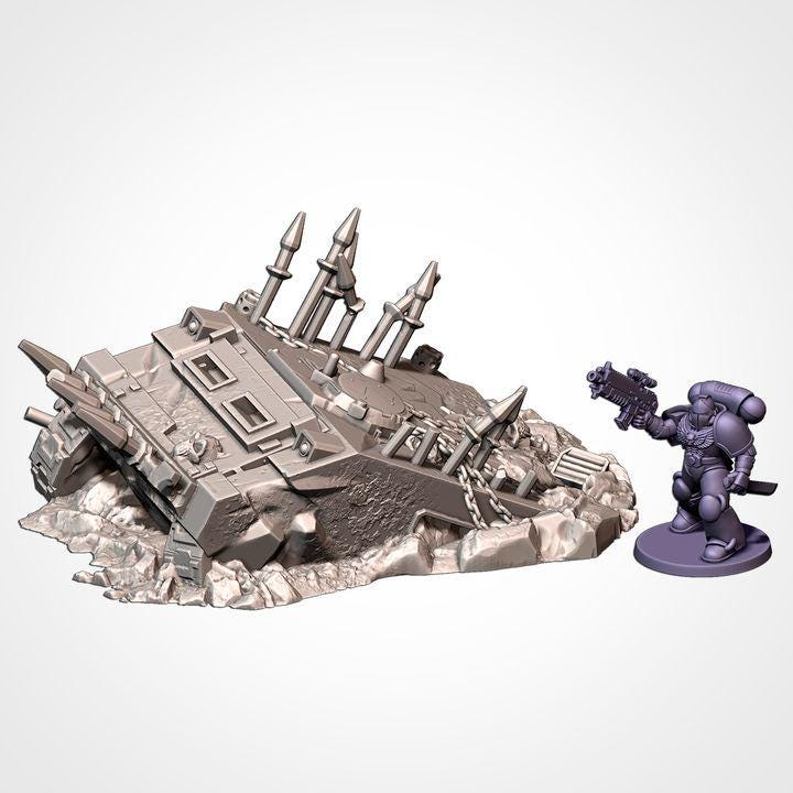 SS-FI Crashed Chaos Tanks for Wargaming