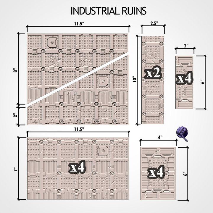 11th EDITION Industrial Terrain Layouts *PHYSICAL PRINTS*