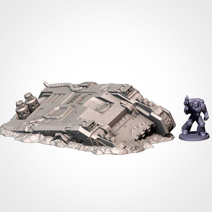 SC-FI Crashed Tanks for Wargaming