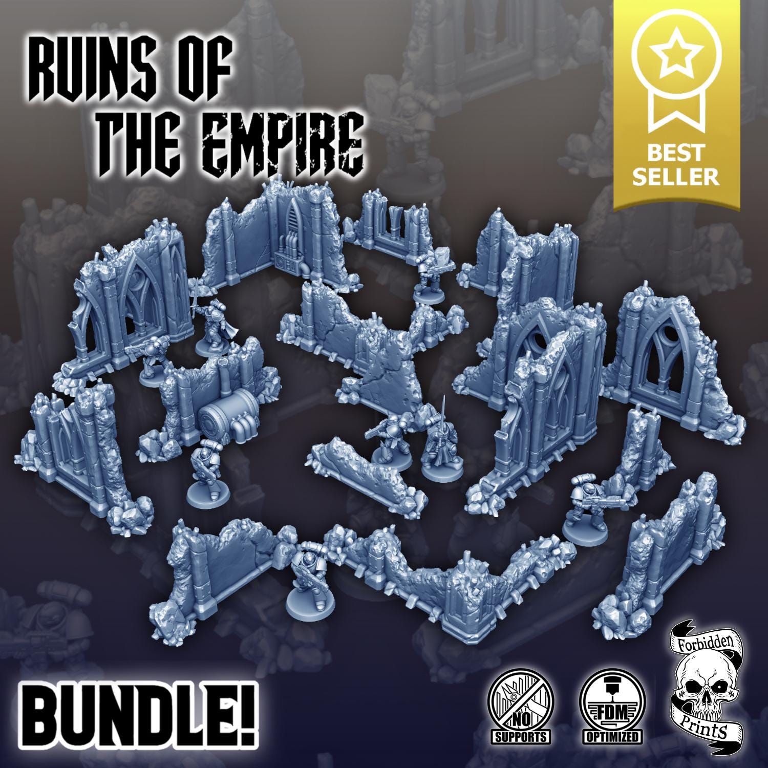 SC-FI Futuristic Wargaming Scatter Terrain