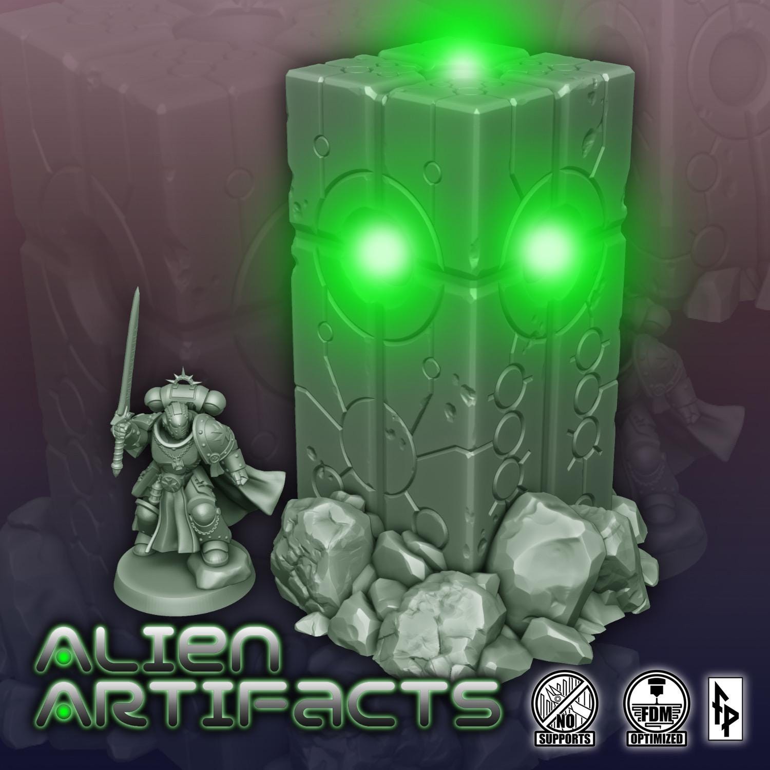 Sc-Fi Alien Artifacts for Wargaming