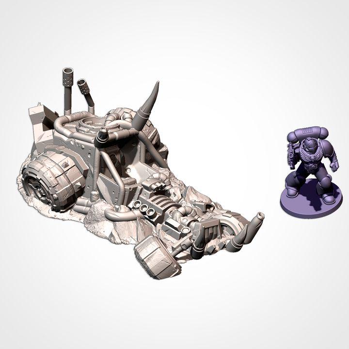 SC-FI Space Orc Crashed Vehicles