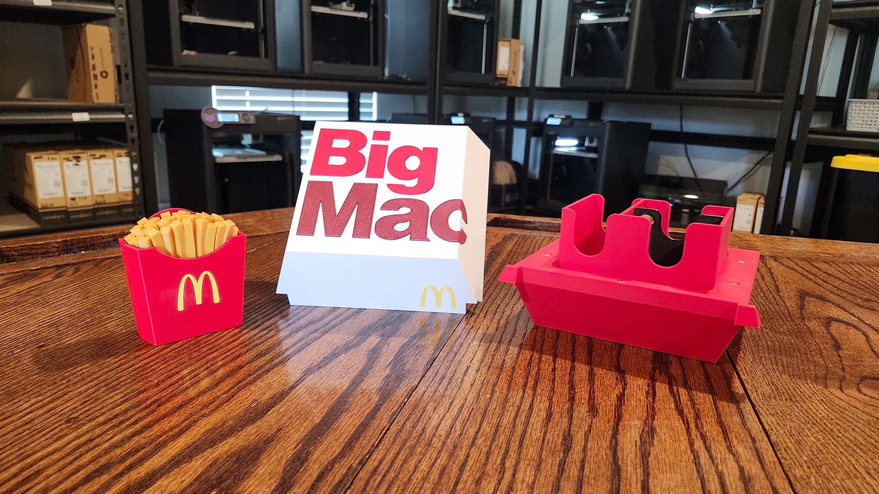 Big Mac Inspired Deck Box with Token Box and Divider | 3D Printed MTG Commander Deck Box | TCG Card Storage & Gaming Accessory