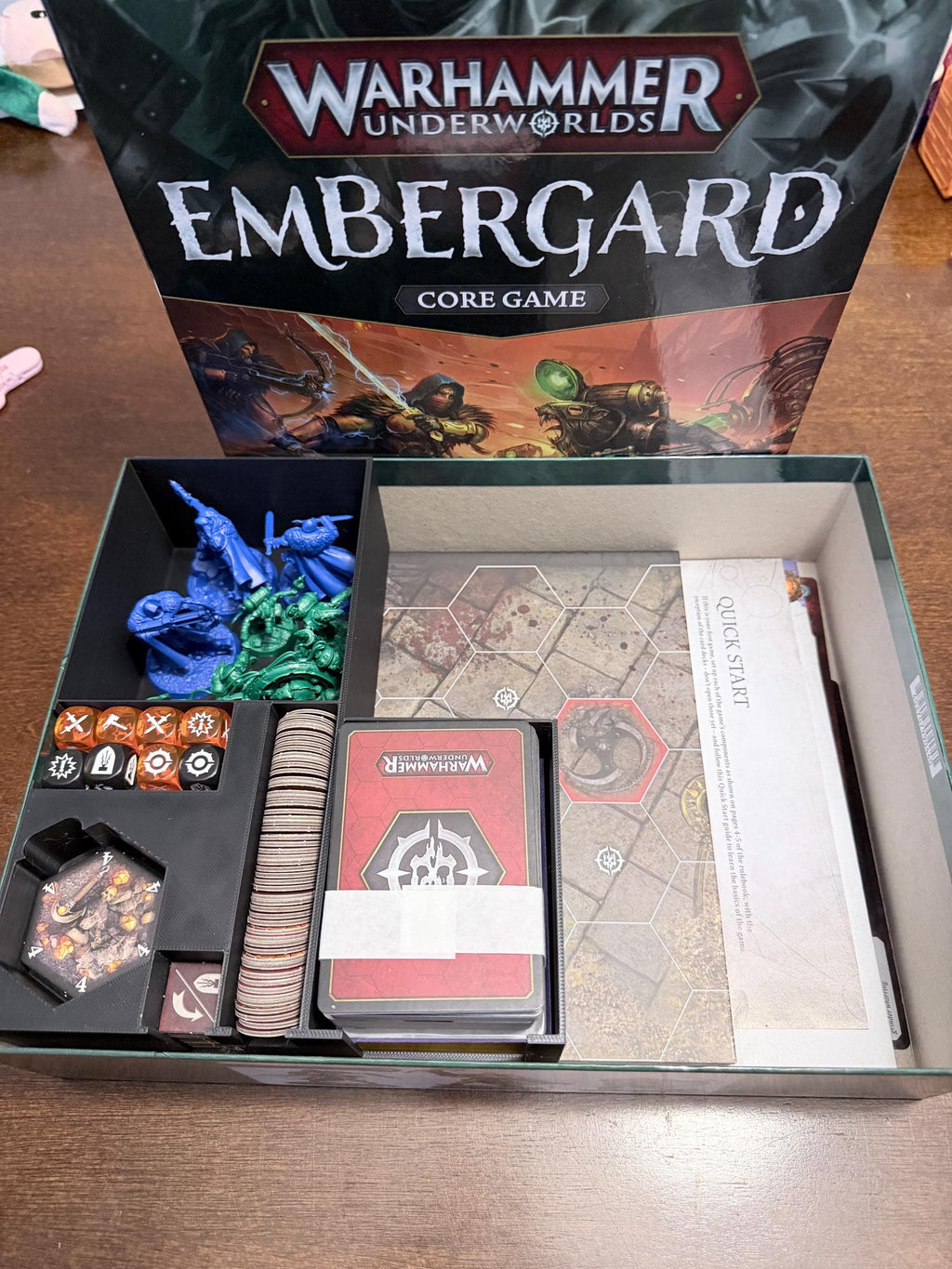 Underworlds embergard-Compatible Organizer Insert – Sleeved Deck Storage (With & Without Mini Slots)