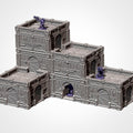 Modular Sci-Fi Hive City Terrain Set | 28mm Wargaming Buildings, Stackable Ruins