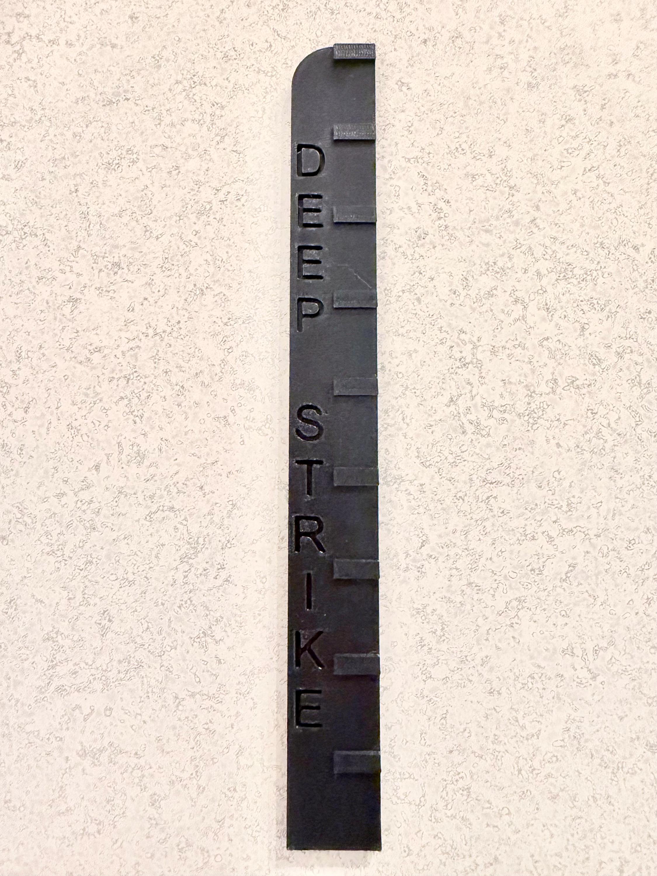 3D printed 9 inch Deep Strike Marker for Wargamming