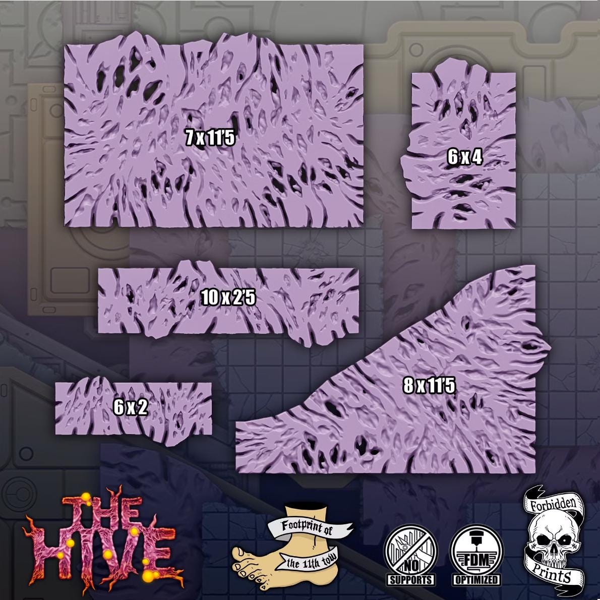11th EDITION The Hive Terrain Layouts *PHYSICAL PRINTS*