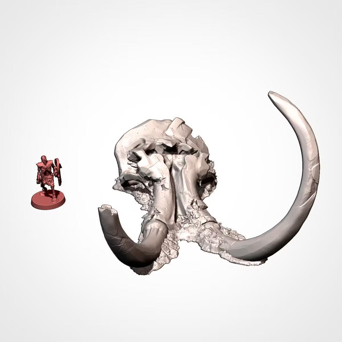 Giant Bone Graveyard Terrain | 28mm 32mm Wargaming | Monster Skeleton & Skull Scenery | 3D Printed Tabletop Terrain