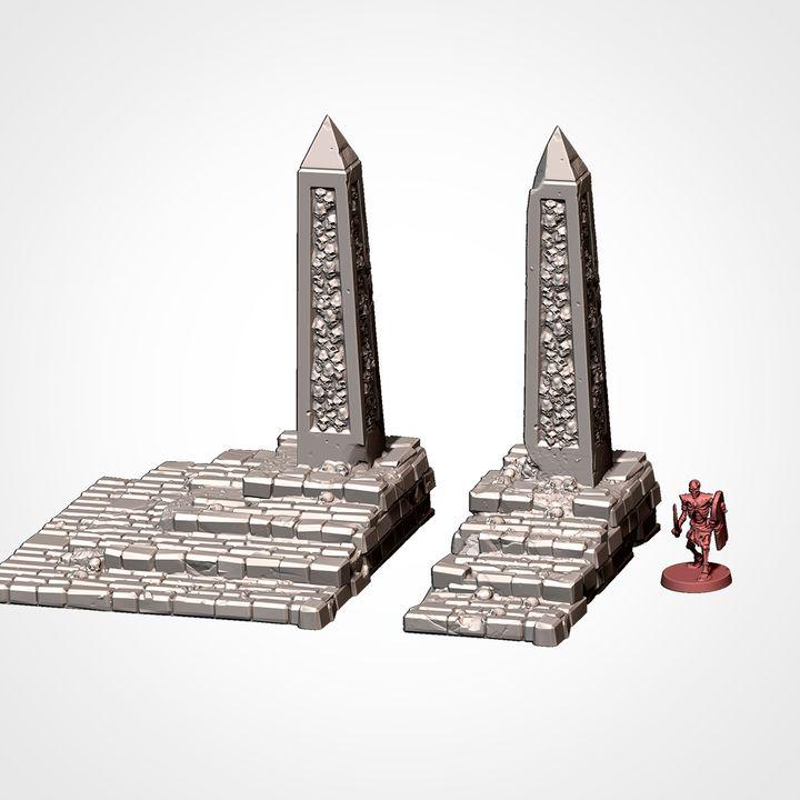 Skull Tomb and monuments Scatter terrain for Fantasy Wargaming