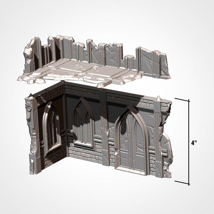 11th EDITION ready  Abandoned City Terrain set  *PHYSICAL PRINTS*