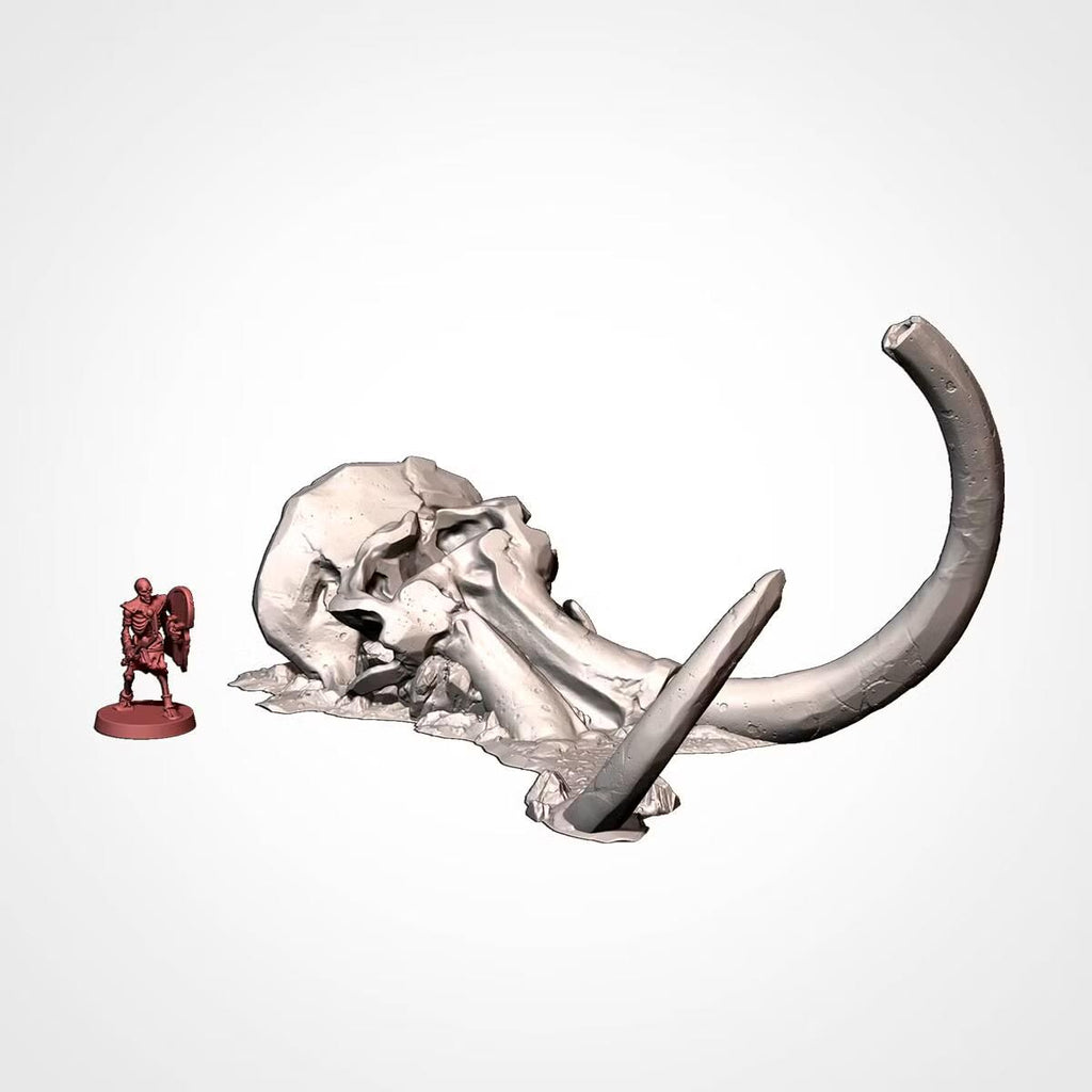 Giant Bone Graveyard Terrain | 28mm 32mm Wargaming | Monster Skeleton & Skull Scenery | 3D Printed Tabletop Terrain