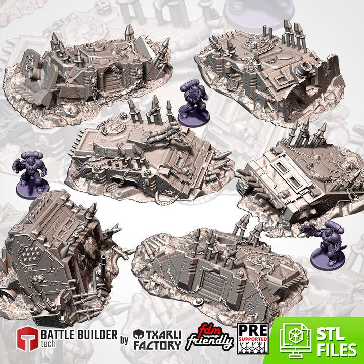SS-FI Crashed Chaos Tanks for Wargaming