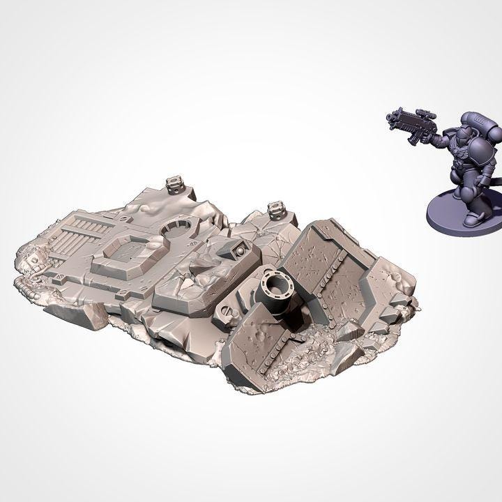 SC-FI Crashed Tanks for Wargaming