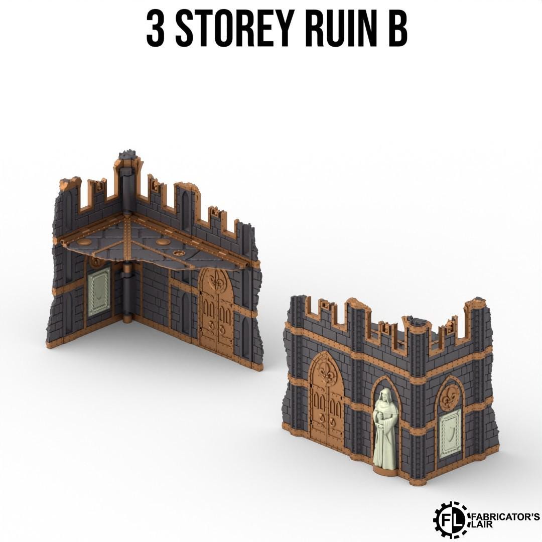 11th EDITION full table  Foldable Battle Nun  Terrain set  *PHYSICAL PRINTS*