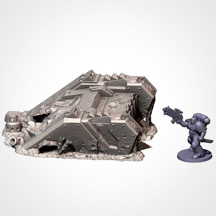 SC-FI Crashed Tanks for Wargaming
