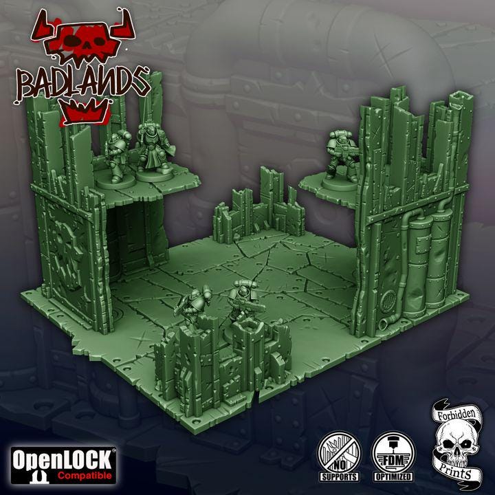 11th EDITION ready Badlands Terrain set  *PHYSICAL PRINTS*