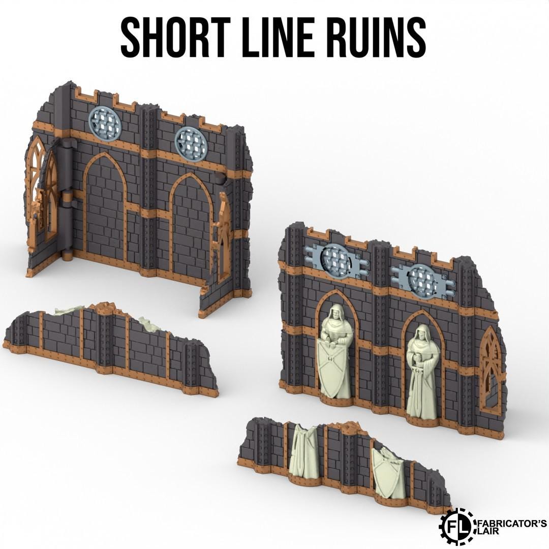 11th EDITION full table  Foldable Battle Nun  Terrain set  *PHYSICAL PRINTS*