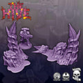 Alien Hive Scatter Terrain | 3D Printed Sci-Fi Battlefield Scenery (28mm 32mm)