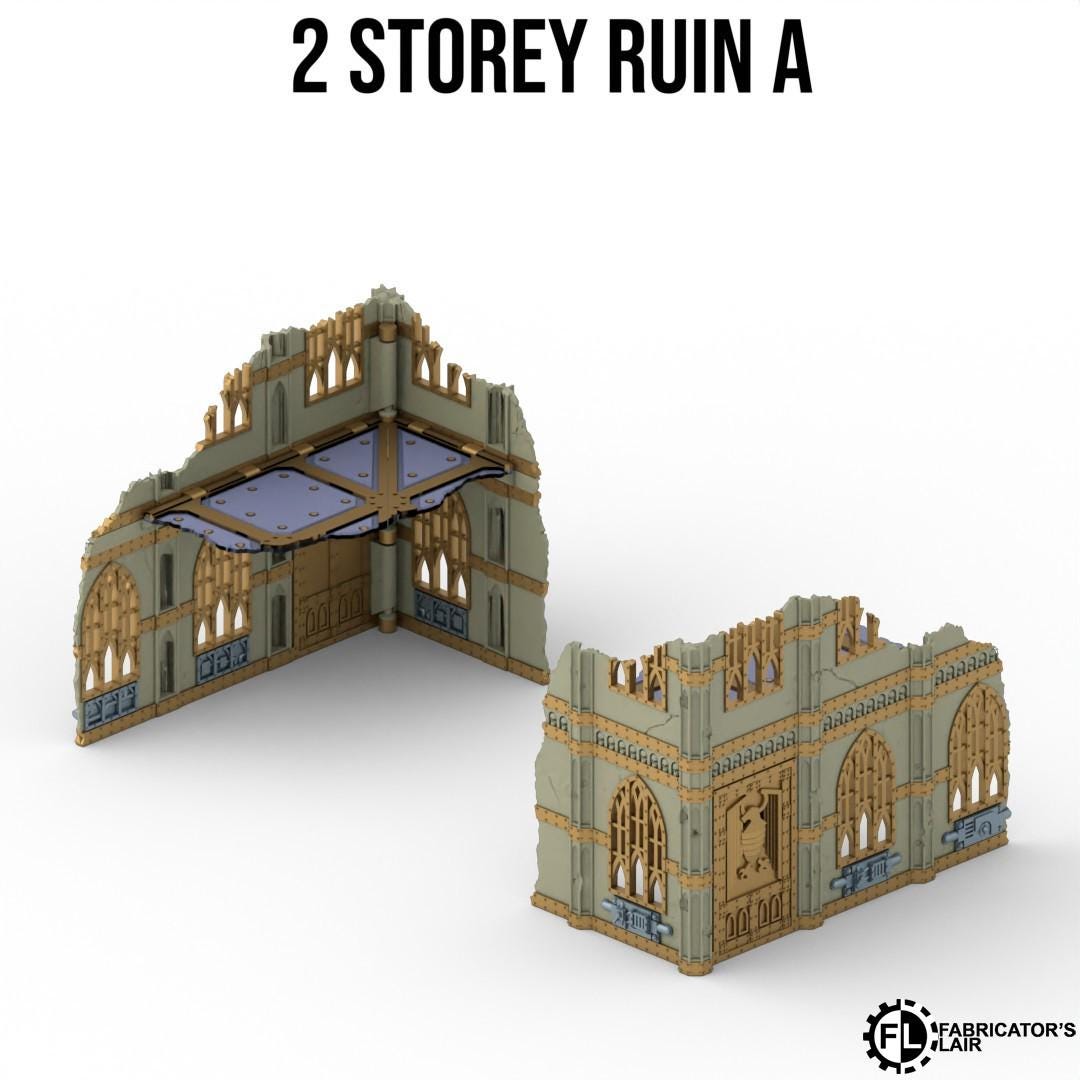 11th EDITION full table Foldable Gothic core Terrain set  *PHYSICAL PRINTS*