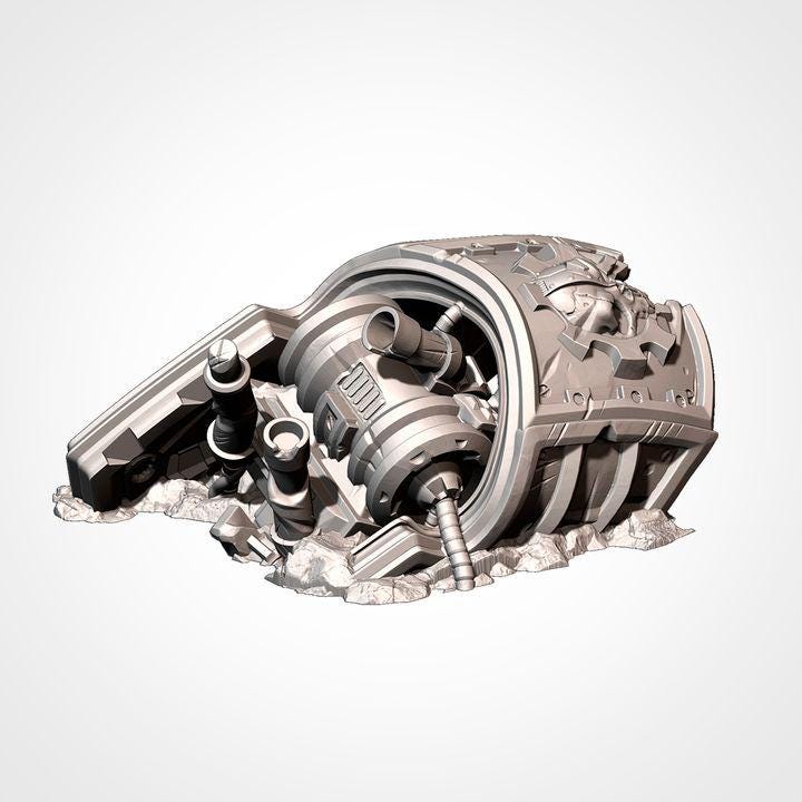 SC-FI Crashed Titan for Wargaming
