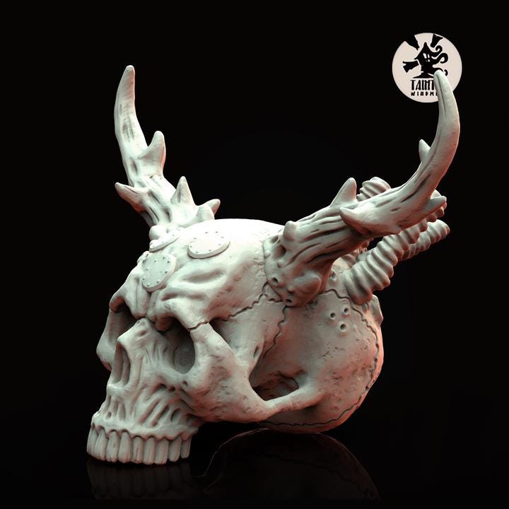 Decaying Skulls for Tabletop gaming