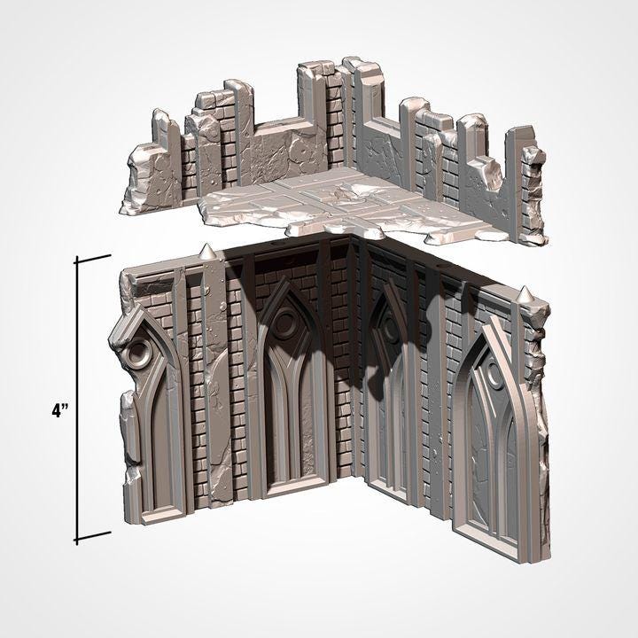 11th EDITION ready  Abandoned City Terrain set  *PHYSICAL PRINTS*