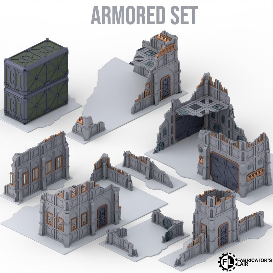 11th EDITION full table  Foldable Armored Core  Terrain set  *PHYSICAL PRINTS*