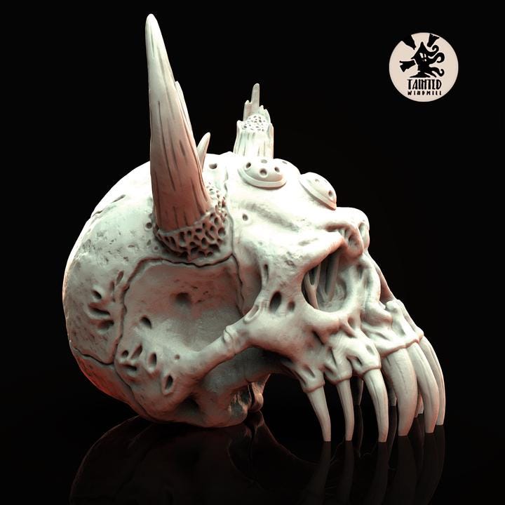 Decaying Skulls for Tabletop gaming