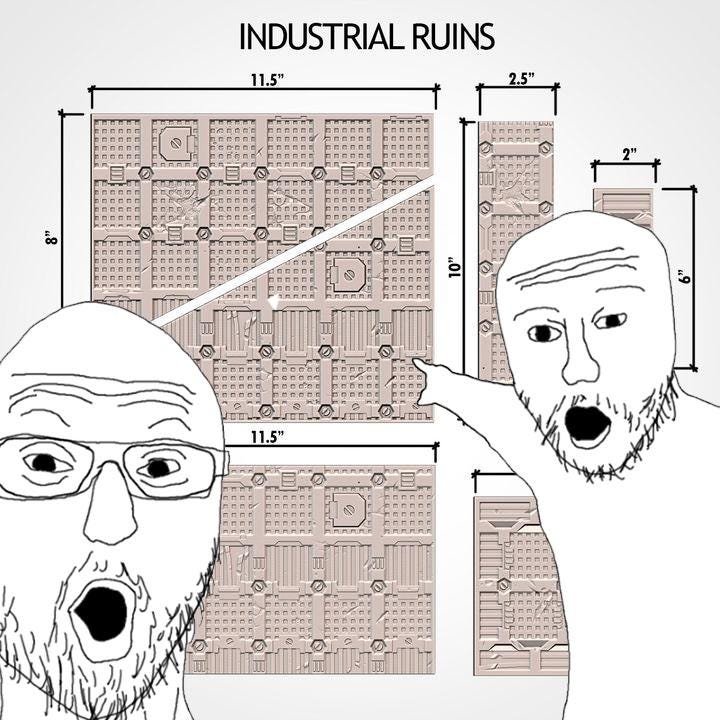 11th EDITION Industrial Terrain Layouts *PHYSICAL PRINTS*
